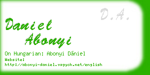 daniel abonyi business card